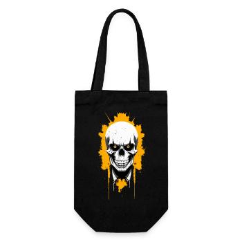 Crâne - Sac à bouteille - noir - Devant