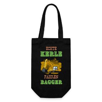 Bagger - Geschenkbeutel für Flaschen - Schwarz - Vorne