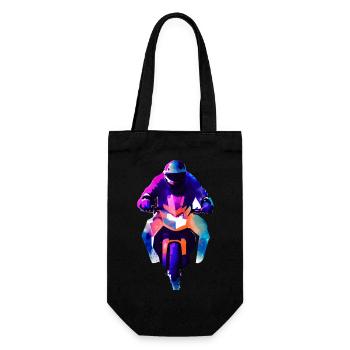 Moto Motocycliste Motocross Fan de moto - Sac à bouteille - noir - Devant