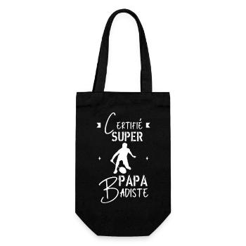 Super papa badiste - Sac à bouteille - noir - Devant