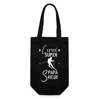 Super Papa Skieur - Sac à bouteille - noir - Devant