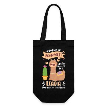 Llama Llamas Animal Soft - Gift Bag for Bottles - black - Front