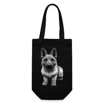 Chiot Berger Allemand Propriétaire Chien - Sac à bouteille - noir - Devant