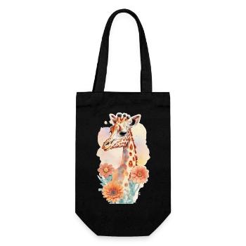 Girafe - Sac à bouteille - noir - Devant