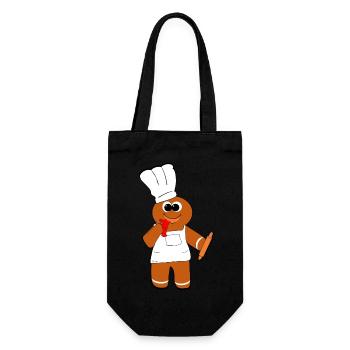 Mannele Mannala Baker Alsace #tshirtalsace - Geschenkbeutel für Flaschen - Schwarz - Vorne