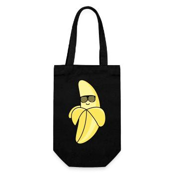 banane fraîche - Sac à bouteille - noir - Devant