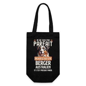 Berger australien chien doux - Sac à bouteille - noir - Devant
