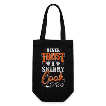 Kitchen Chef Wooden spoon - Gift Bag for Bottles - black - Front