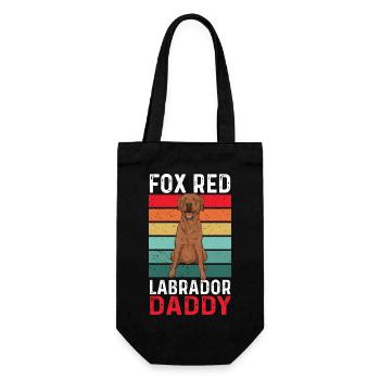 Foxred Labrador Fuchsroter Labrador Retriever - Geschenkbeutel für Flaschen - Schwarz - Vorne