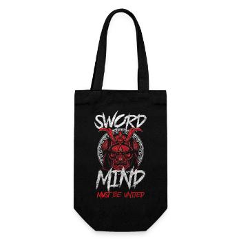Japan Sword Courage - Gift Bag for Bottles - black - Front