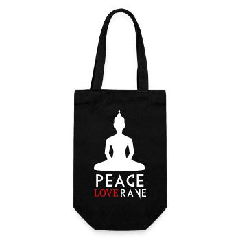 Paix Amour Rave R - Sac à bouteille - noir - Devant