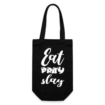 Eat Pray Slay - Gift Bag for Bottles - black - Front