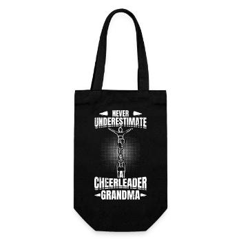 Never Underestimate Cheerleader Grandma - Gift Bag for Bottles - black - Front
