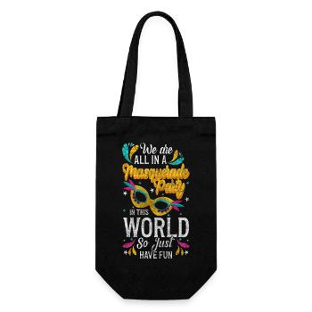 Party Celebration - Gift Bag for Bottles - black - Front