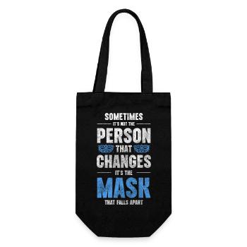 Masquerade Ball Costume Unknown Protection - Gift Bag for Bottles - black - Front
