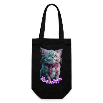 Monster 8 - Geschenkbeutel für Flaschen - Schwarz - Vorne