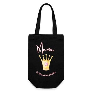 Maman - ma reine. - Sac à bouteille - noir - Devant