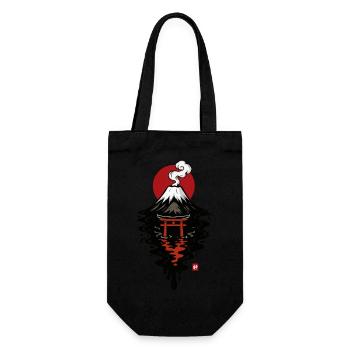 Fuji Mountain Japan - Gift Bag for Bottles - black - Front