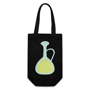 olive oil - Gift Bag for Bottles - black - Front