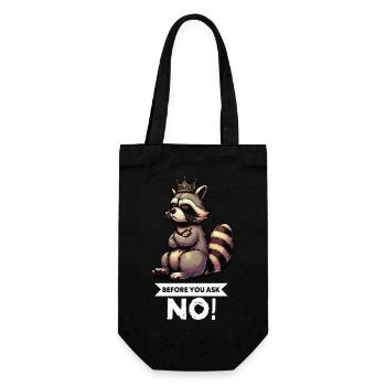 Avant de demander à un détenteur de raton laveur - Sac à bouteille - noir - Devant