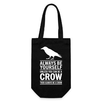 Dictons de corbeaux Corbeau Drôle de cadeau de corbeau - Sac à bouteille - noir - Devant