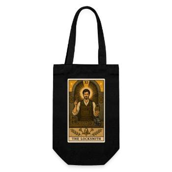 Serrurier | Château du Tarot - Sac à bouteille - noir - Devant