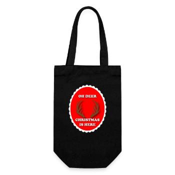 Oh Cerf Noël - Sac à bouteille - noir - Devant