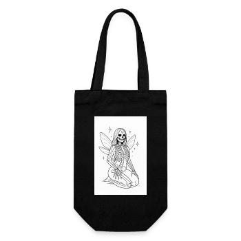 Magic Skeleton with Wings - Gift Bag for Bottles - black - Front