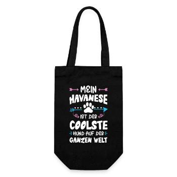 Havanese dog saying - Gift Bag for Bottles - black - Front
