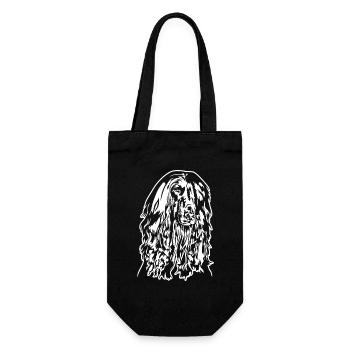 Lévrier AFGHAN Portrait du chien de Wilsign - Sac à bouteille - noir - Devant