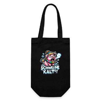 Pork cold - Gift Bag for Bottles - black - Front