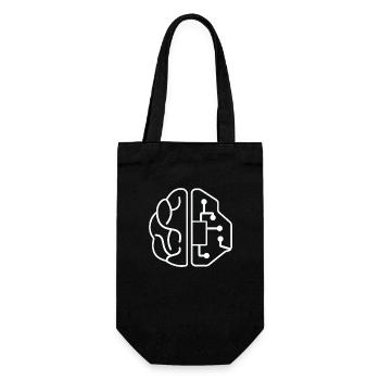 Ordinateur de technologie IA AI intelligence artificielle - Sac à bouteille - noir - Devant