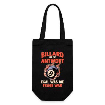 Snooker Billardtisch Billiard Billard - Geschenkbeutel für Flaschen - Schwarz - Vorne