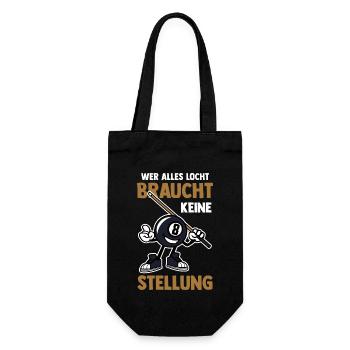 Snooker Billardtisch Billiard Billard - Geschenkbeutel für Flaschen - Schwarz - Vorne