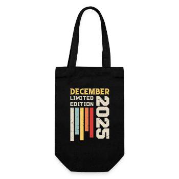 Décembre 2025 - Cadeau anniversaire Décembre 2025 - Sac à bouteille - noir - Devant