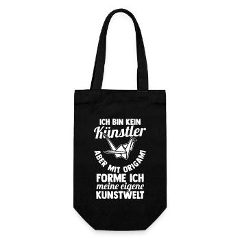 Japanese Folding Art Origami - Gift Bag for Bottles - black - Front