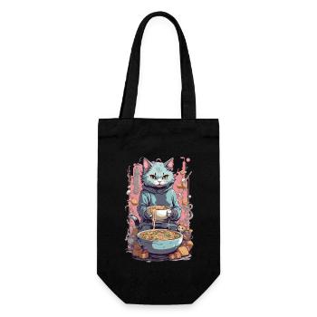 Cat Chef Ramen Japan Food Cats Love - Gift Bag for Bottles - black - Front