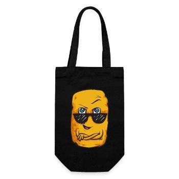 Chicken Nugget Lover Chicken Nuggets - Gift Bag for Bottles - black - Front