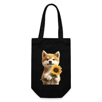 Akita - Geschenkbeutel für Flaschen - Schwarz - Vorne