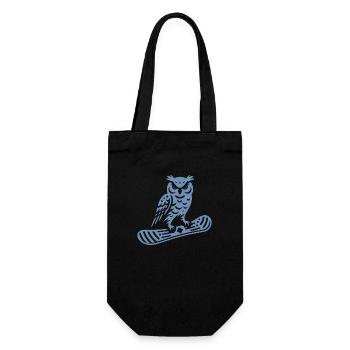 Minimalistisches Design: - Geschenkbeutel für Flaschen - Schwarz - Vorne