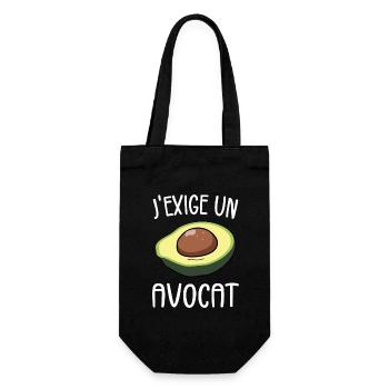 I Demand A Lawyer - Humor Pun - Gift Bag for Bottles - black - Front