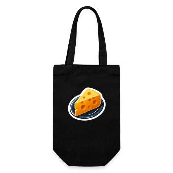 Alles Käse - Geschenkbeutel für Flaschen - Schwarz - Vorne