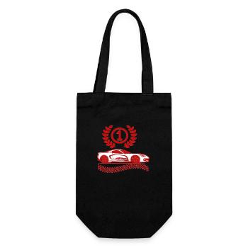 Voiture de course - Sac à bouteille - noir - Devant
