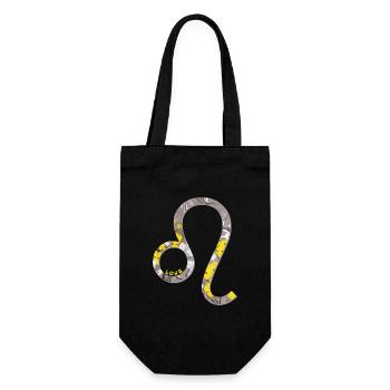 Signe du zodiaque Lion e 40 - Sac à bouteille - noir - Devant