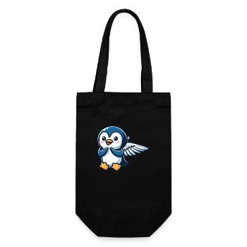 Celestial Penguin Wings - Gift Bag for Bottles - black - Front