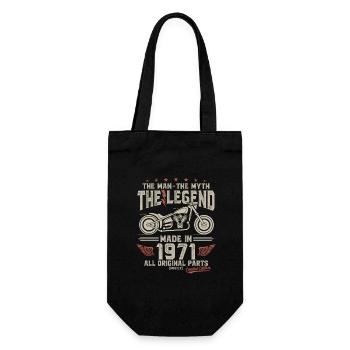 1971 Jahrgang Mann Mythos Legende Motorrad - Geschenkbeutel für Flaschen - Schwarz - Vorne