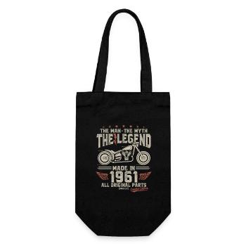 1961 Vintage homme mythe légende moto - Sac à bouteille - noir - Devant