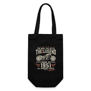 1951 Vintage homme mythe légende moto - Sac à bouteille - noir - Devant