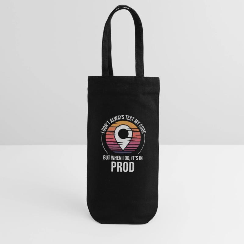 Developer Coder Programmer Prod Testing Humor Gift Bag for Bottles