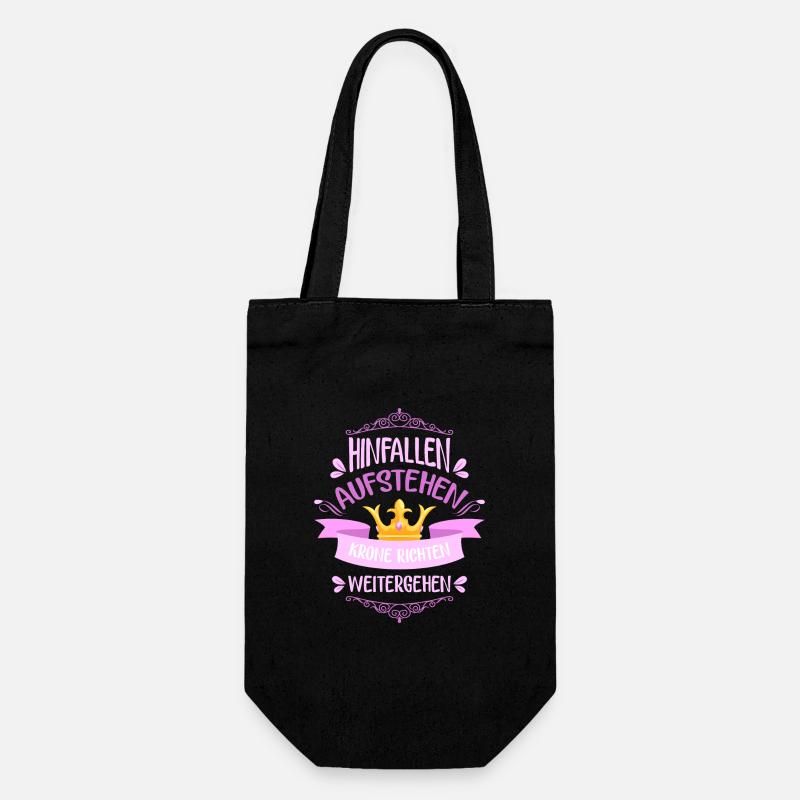 La couronne se lève. - Sac à bouteille - noir